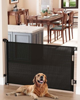 Cumbor Retractable Baby Gate - Wide Mesh Pet Gate